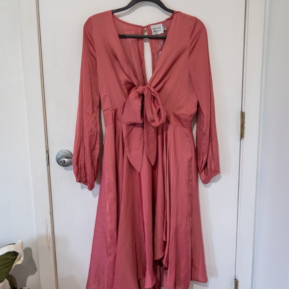 Hello Molly Talk Fast Midi Dress Blush - Picture 2 of 7